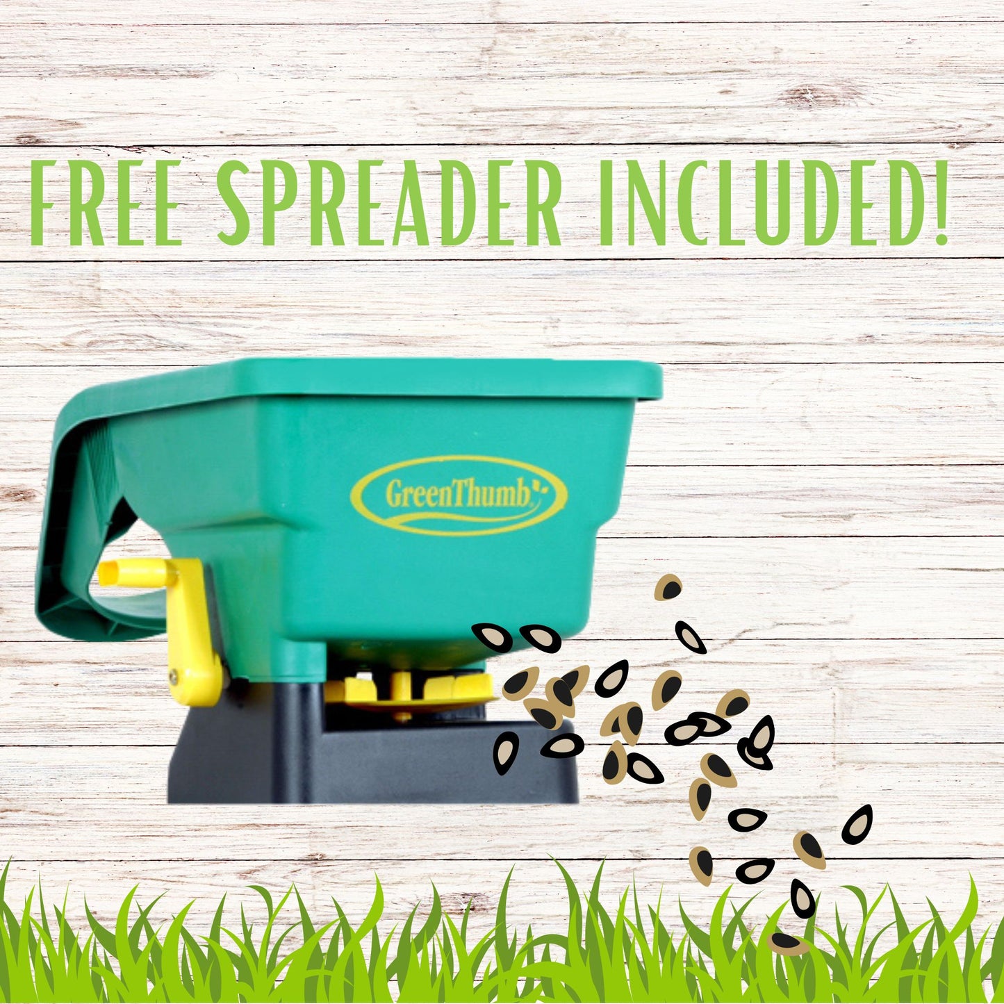 Micro Clover + Mow Less Grass Seed (5 Pack) + FREE Spreader Bundle