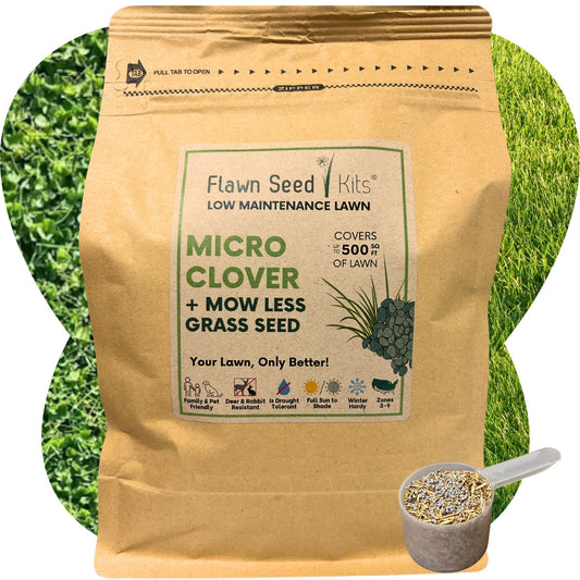 Micro Clover + Mow Less Grass Seed Pouch