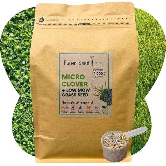Micro Clover + Mow Less Grass Seed Pouch