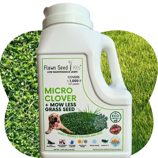 Micro Clover + Mow Less Grass Seed Shaker