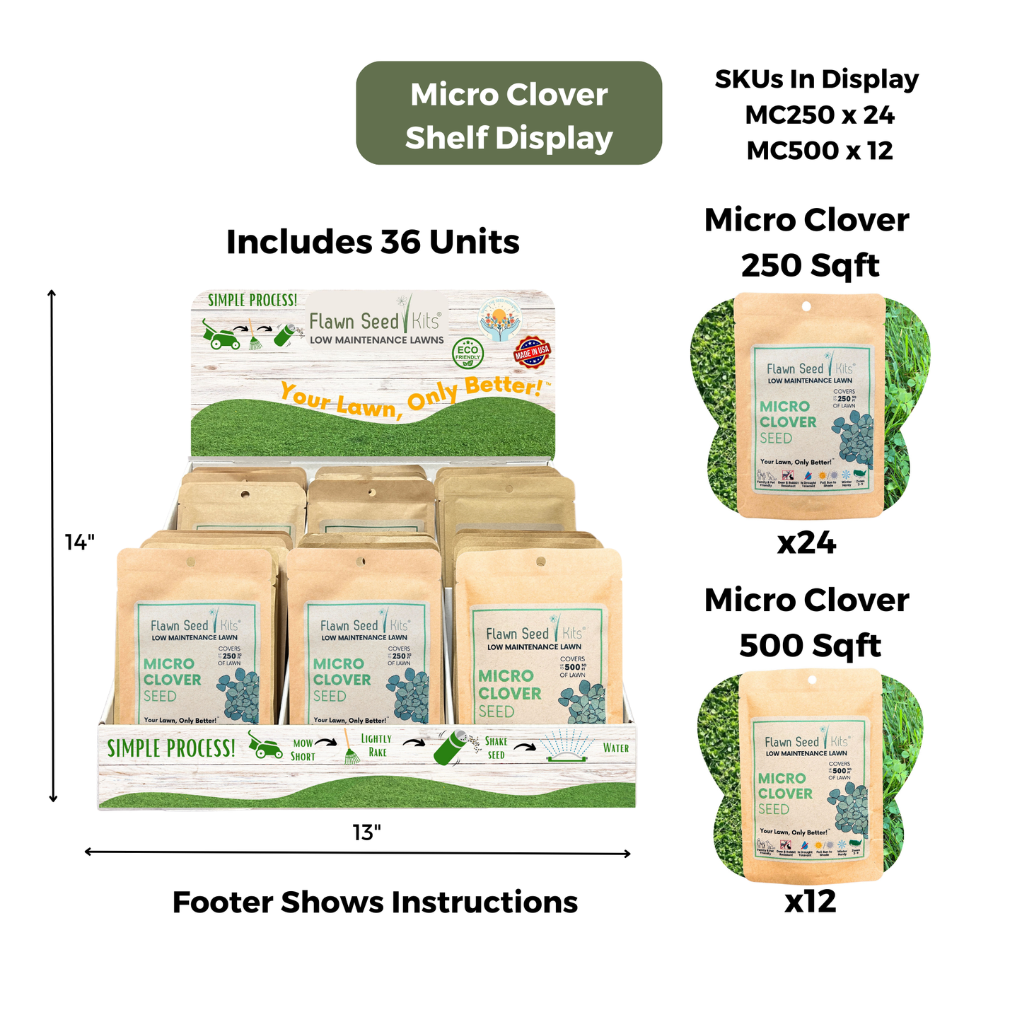 Micro Clover Pouches Shelf