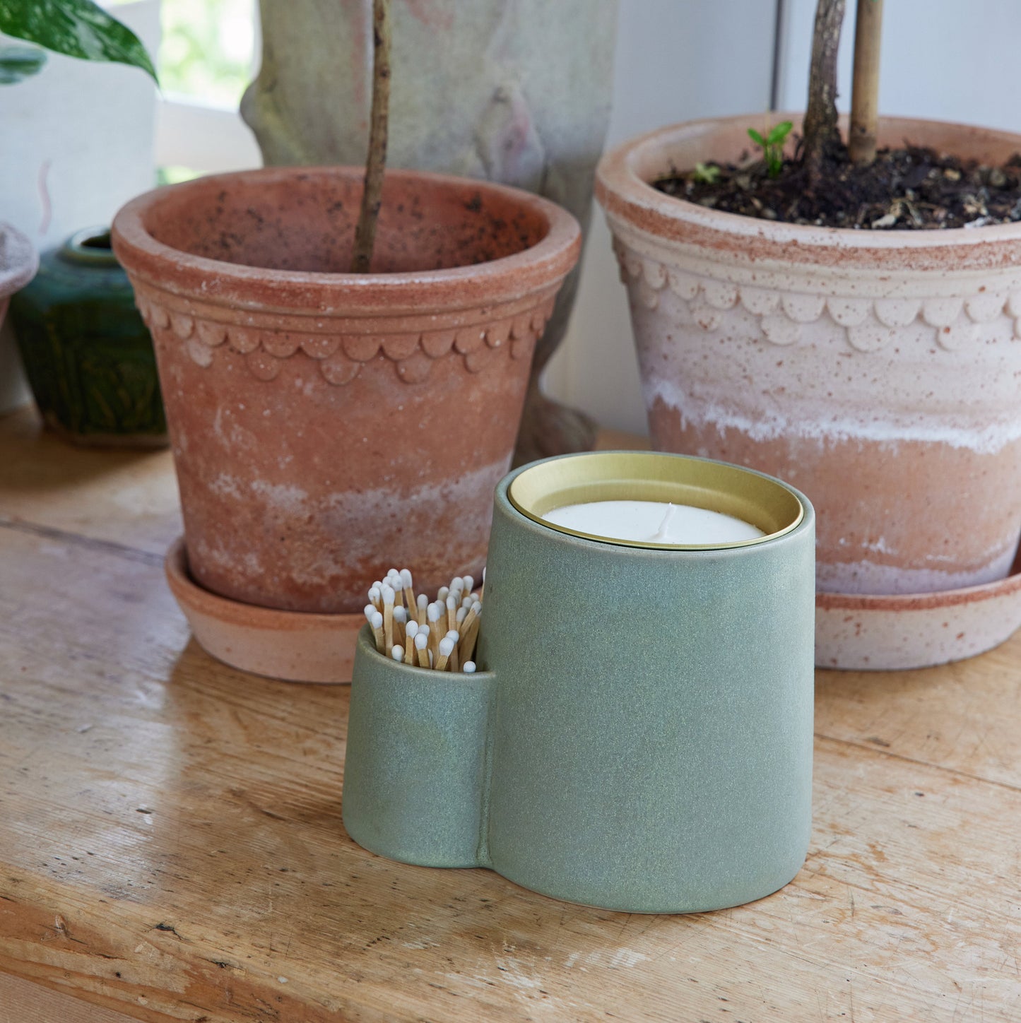 Ember Earth Candle + Planter