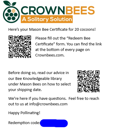 Chalet Bee House & Complete Kit including Bee Certificate