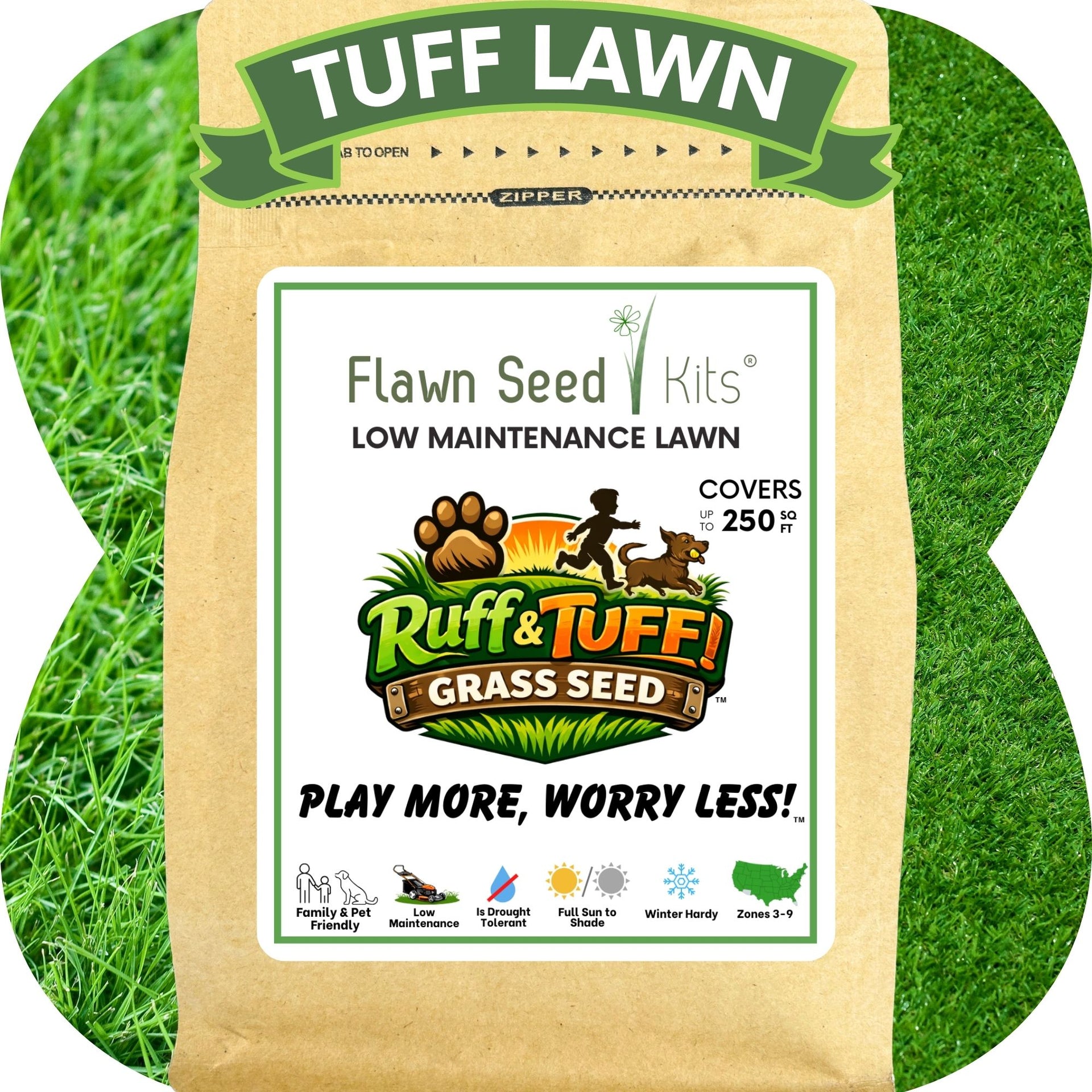 low sun grass seed RUFF and TUFF! Grass Seed – Flawn Seed Kits