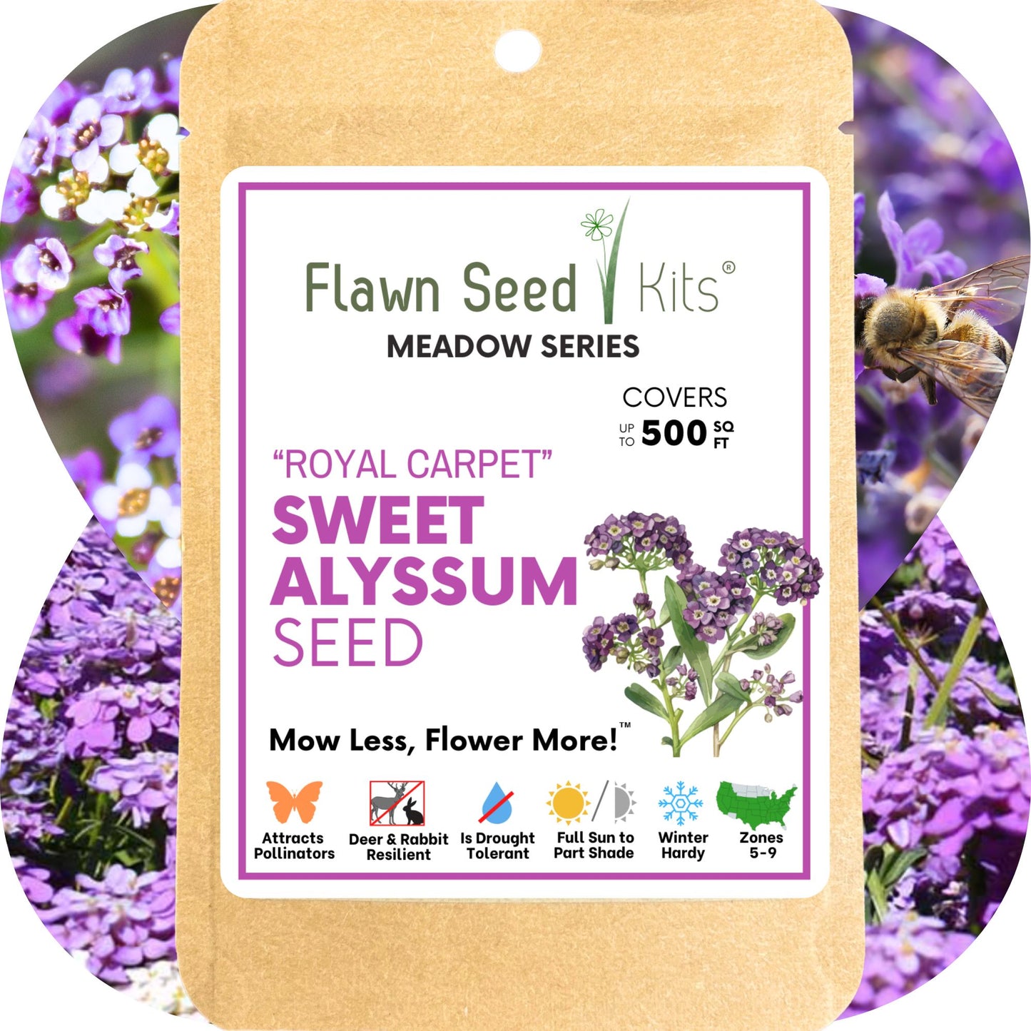 Sweet Alyssum Royal Carpet Seed Pouch