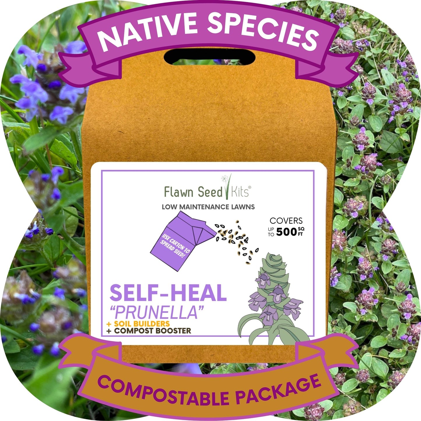 Self-Heal "Heal-All" Eco-Friendly Seeding Kit