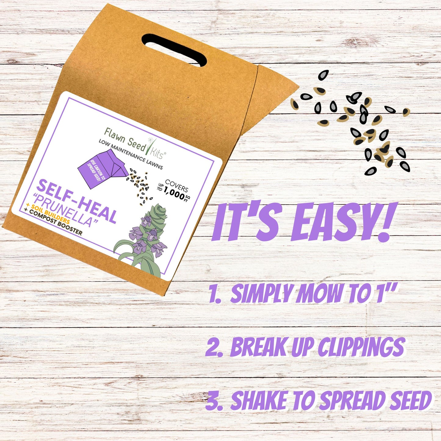 Self-Heal "Heal-All" Eco-Friendly Seeding Kit