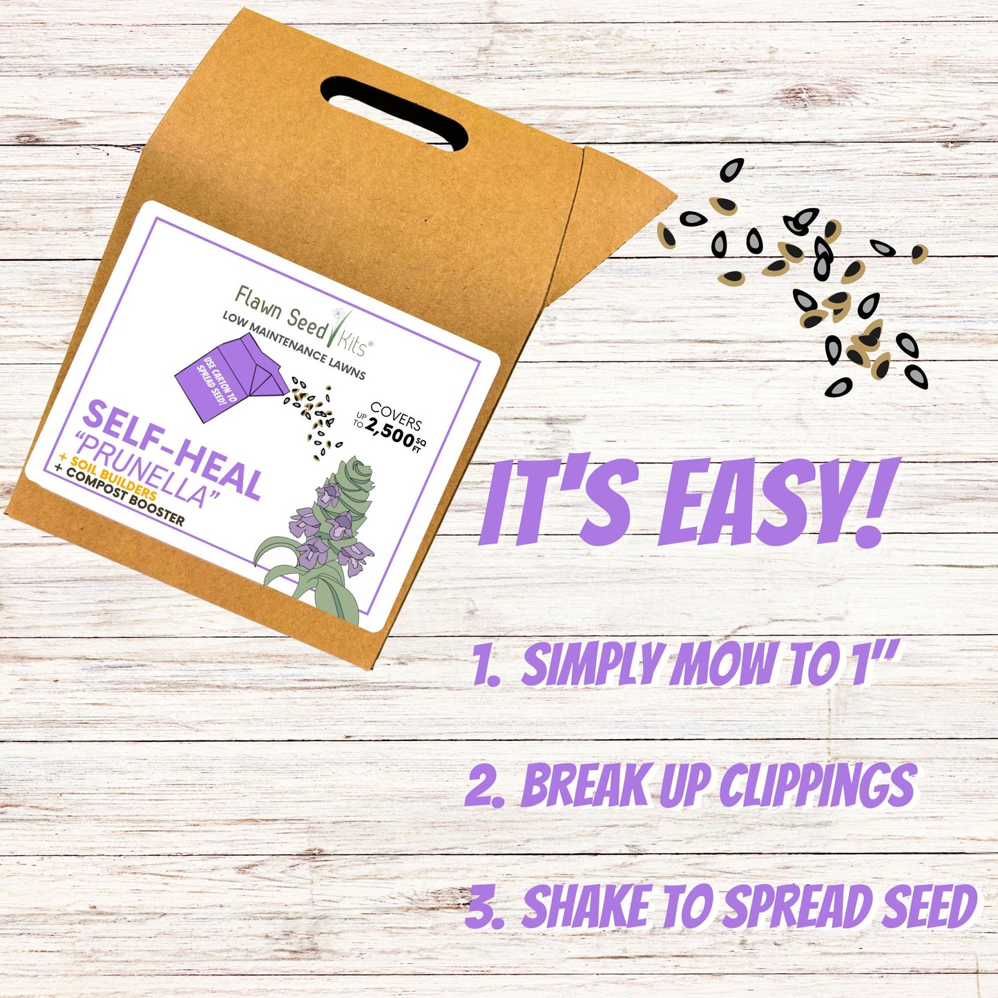 Self-Heal "Heal-All" Eco-Friendly Seeding Kit