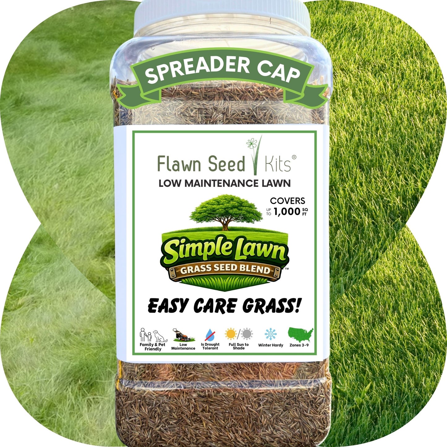 Simple Lawn Fine Fescue Grass Seed