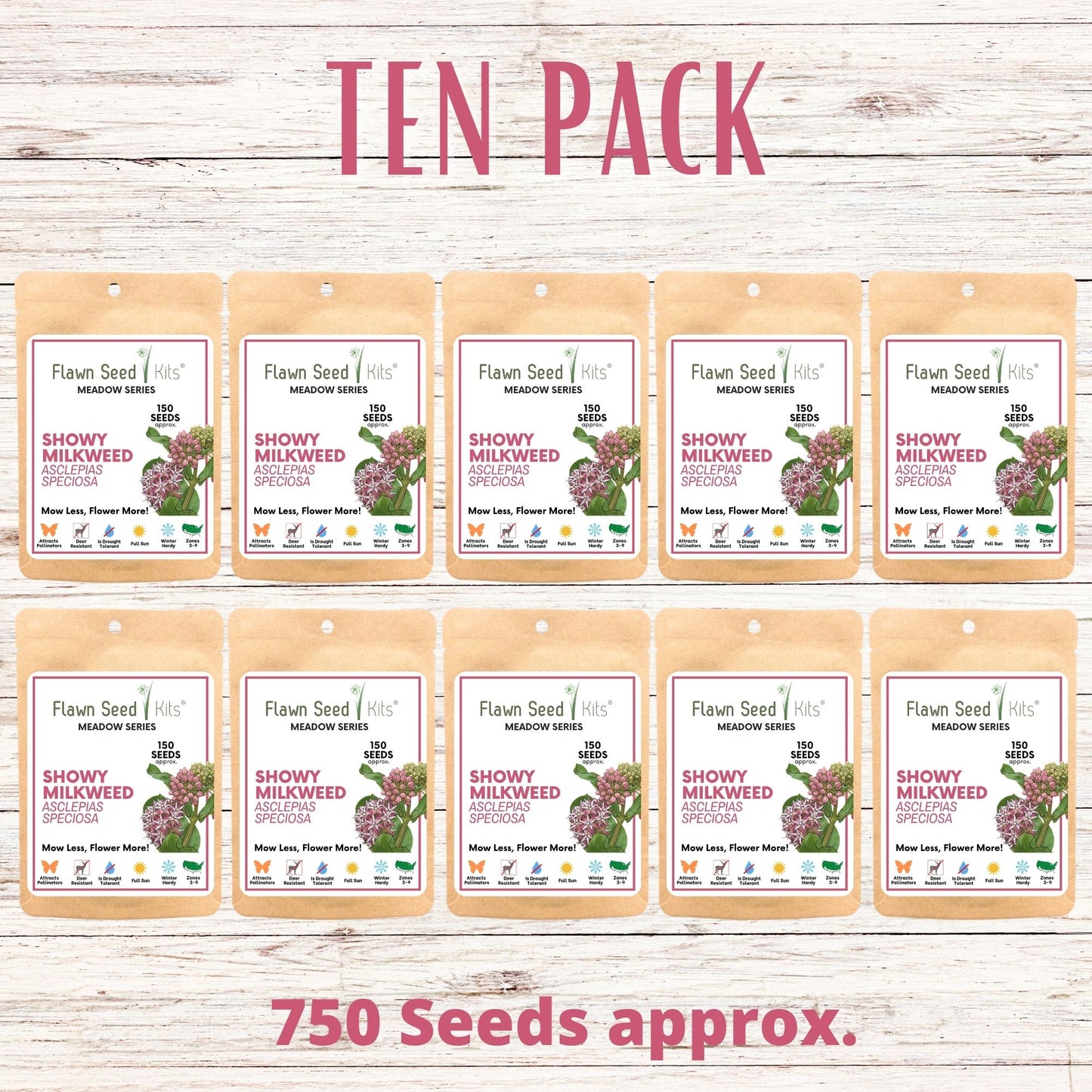 Showy Milkweed Seed Pouch