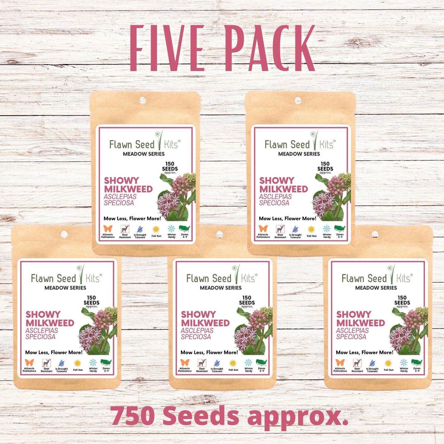 Showy Milkweed Seed Pouch