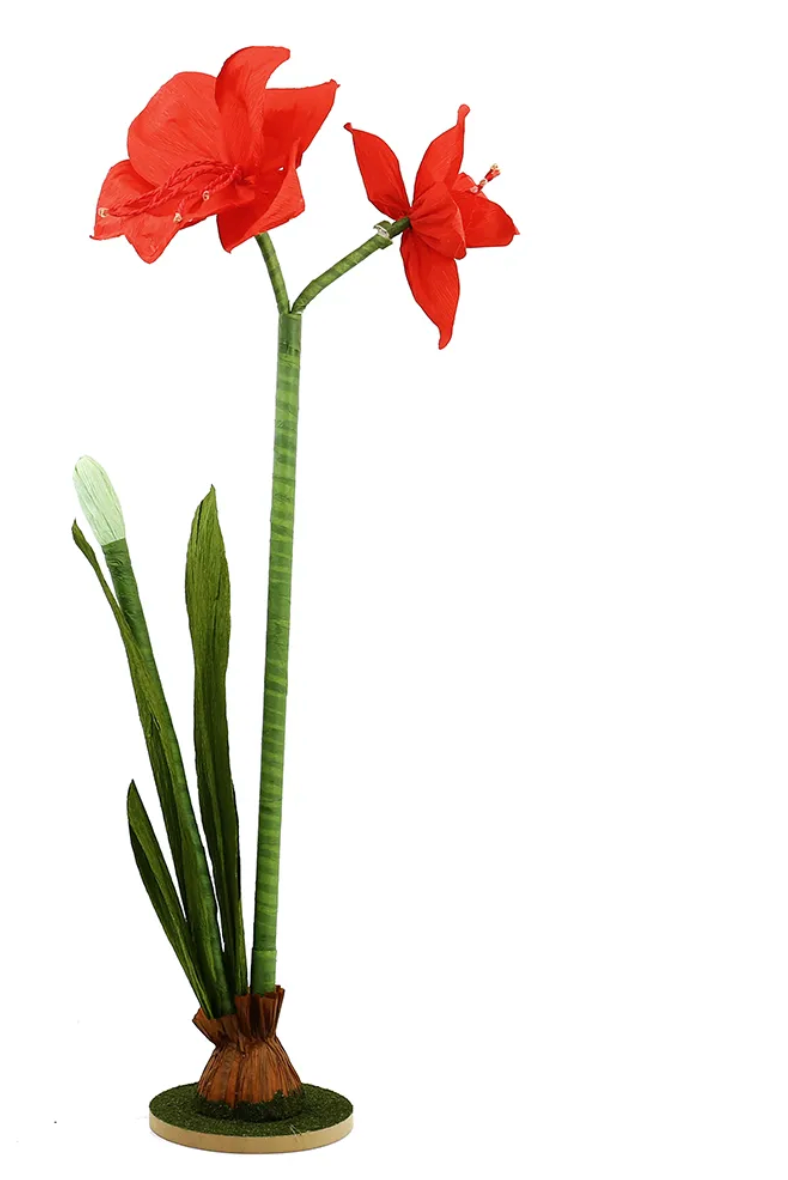 35.4" H - Giant Red Flower with Stand