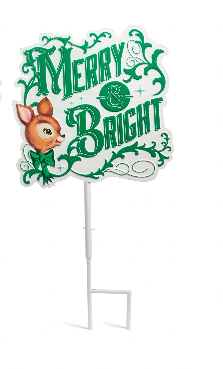 Candy Cane Lane - 22" Sparkle Holiday Adjustable Yard Stake
