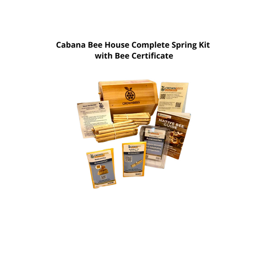 Cabana Bee House & Complete Kit with Bee Certificate