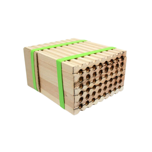 Spring Reusable Wood Trays for Mason Bees - 8mm