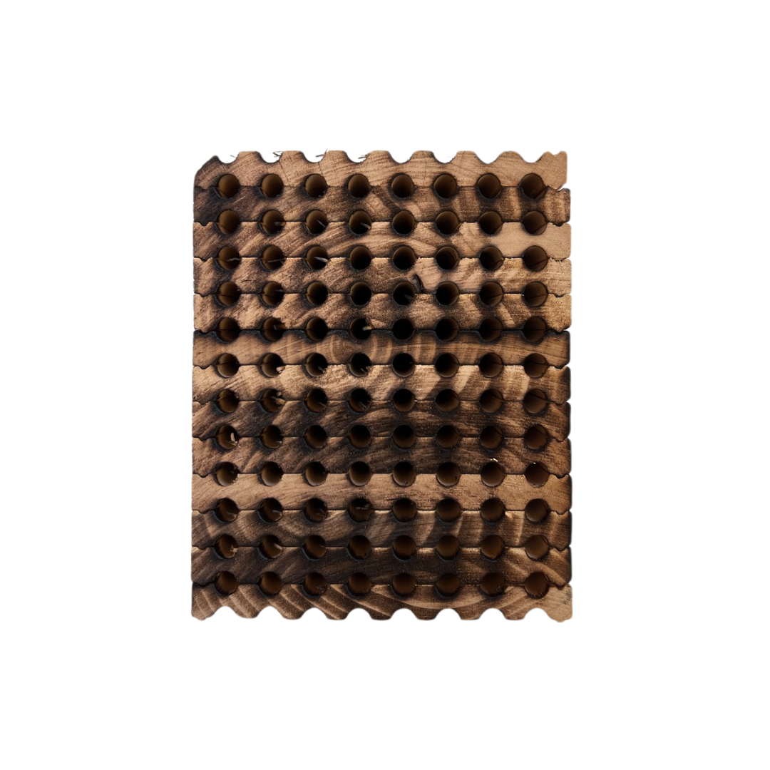 Spring Reusable Wood Trays for Mason Bees - 8mm