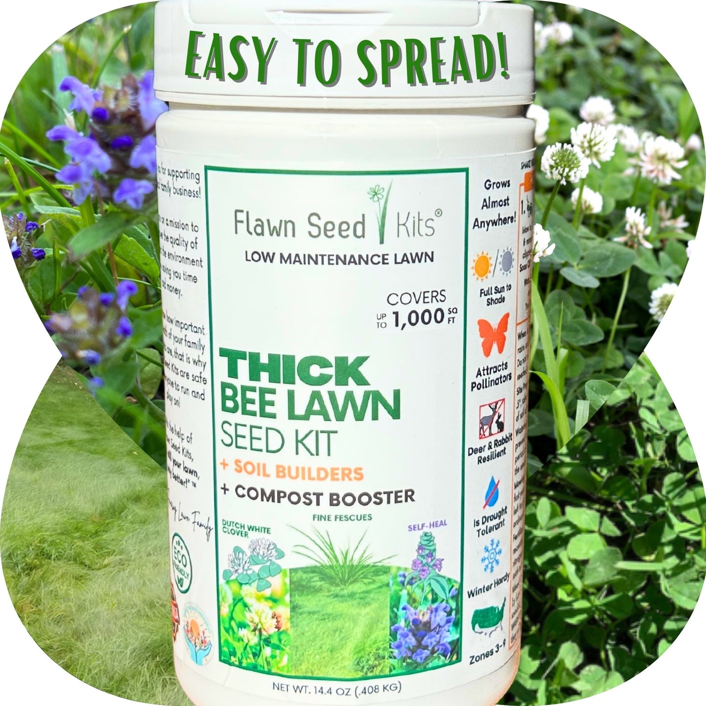 Thick Bee Lawn Seed Kit