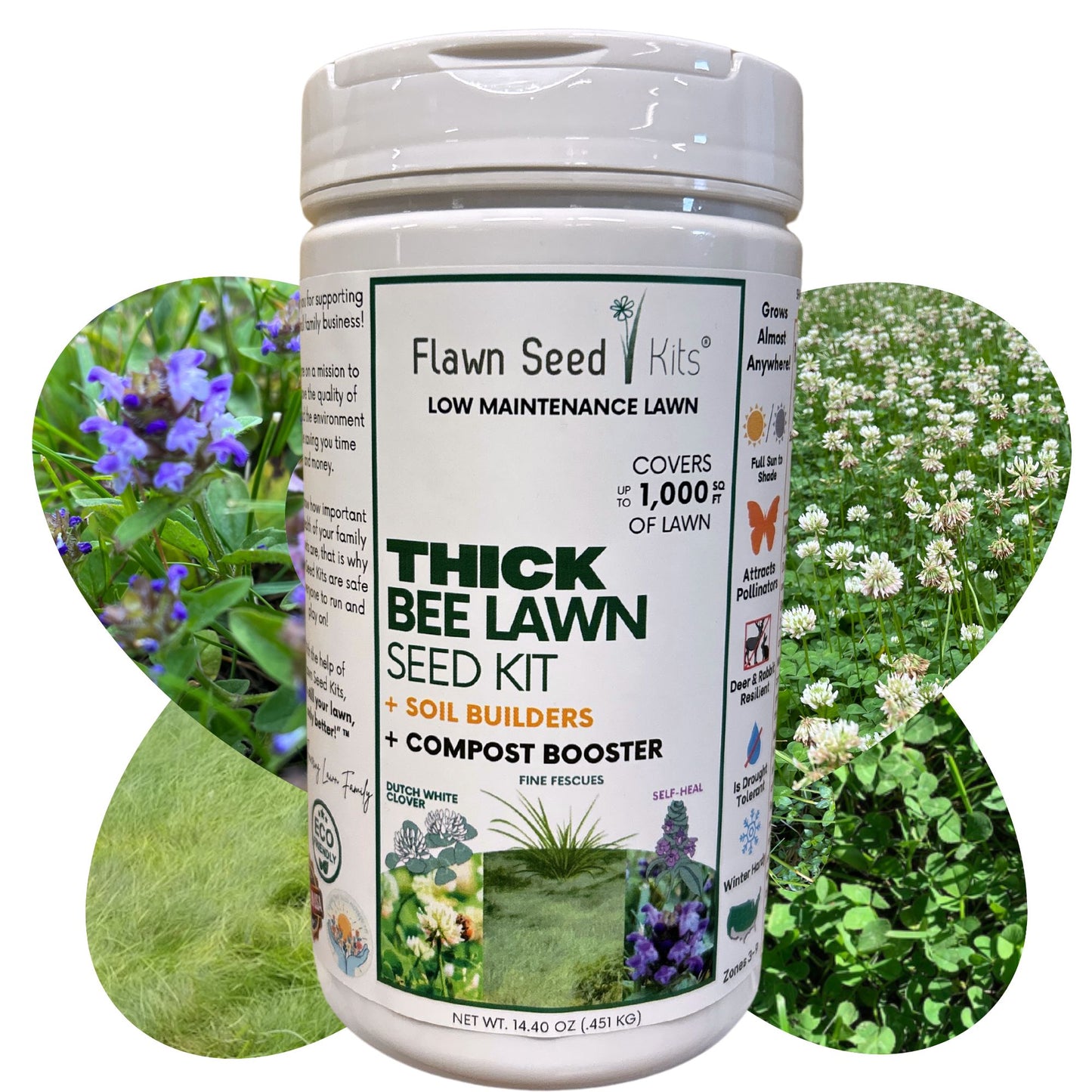 Thick Bee Lawn Seed Kit