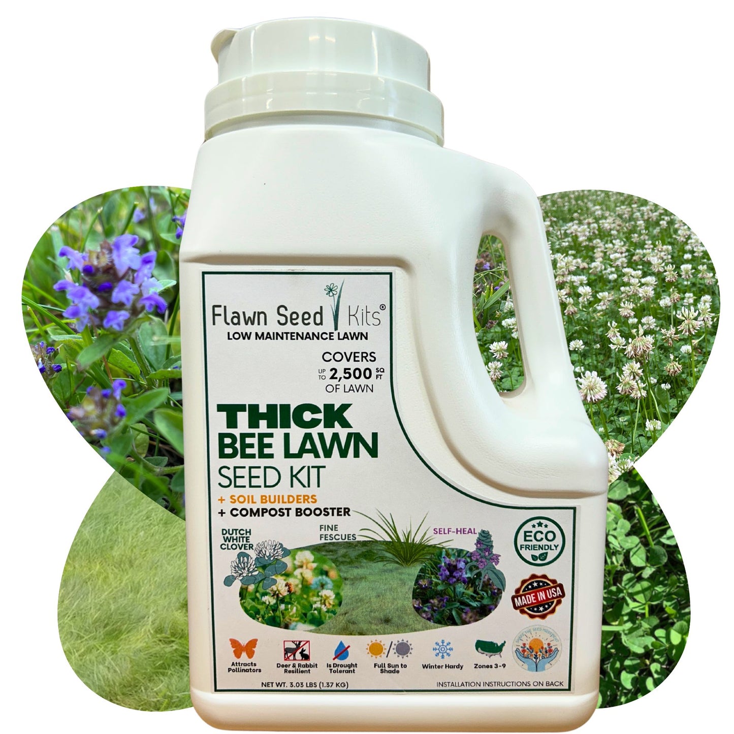 Thick Bee Lawn Seed Kit