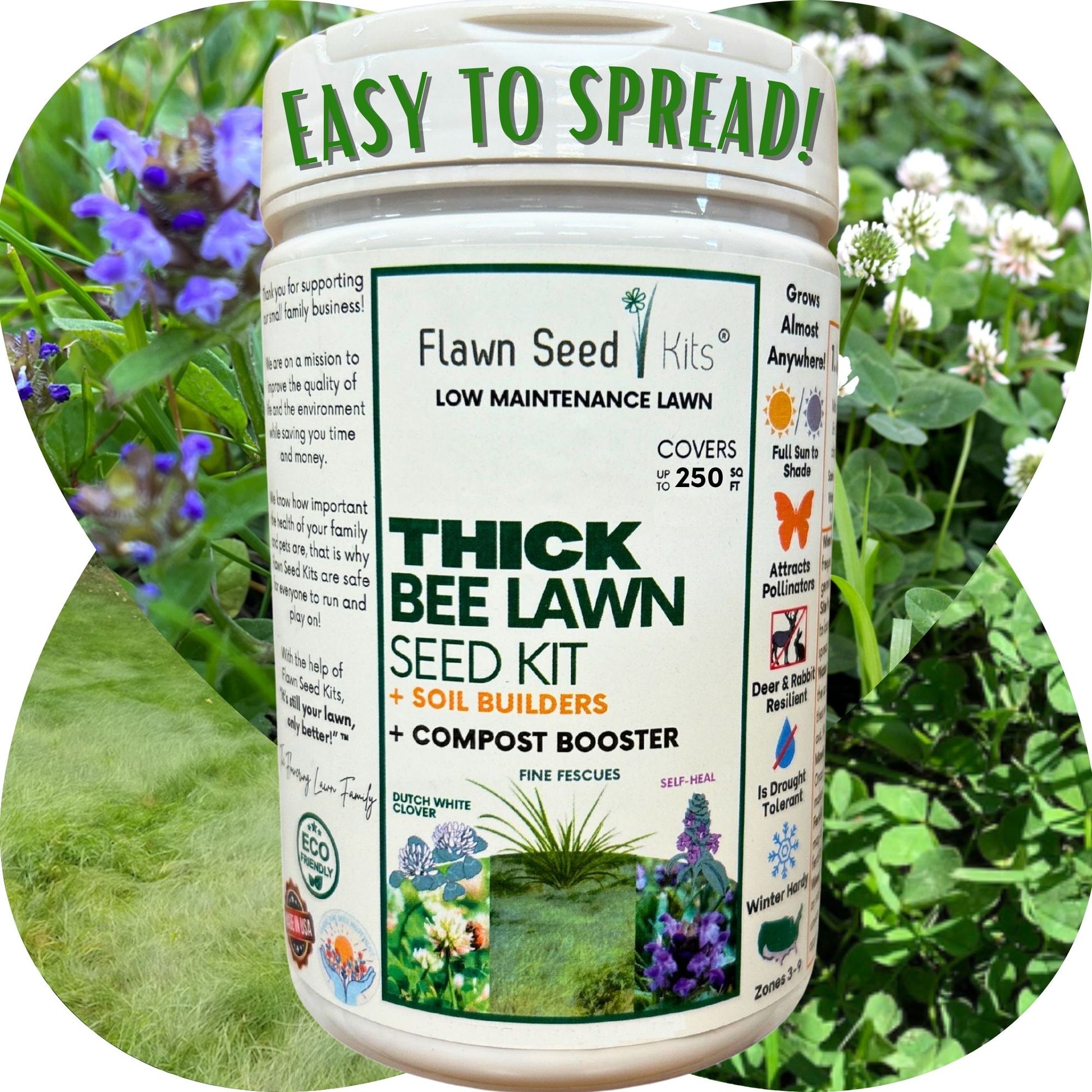 leefan garden seeds Flawn Seed Kits Thick Bee Lawn Seed Kit