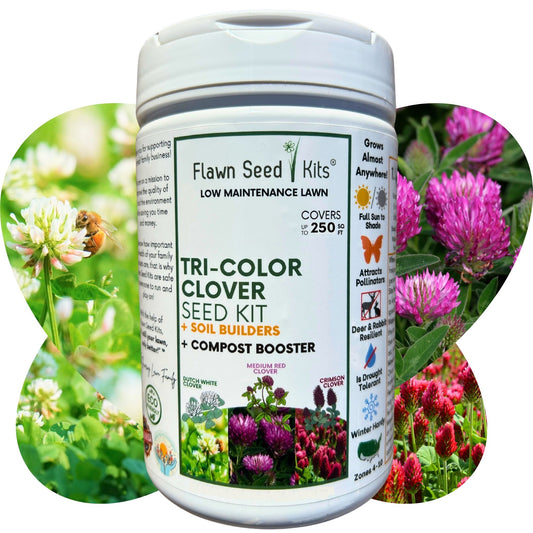 Tri-Color Clover Seed Easy Spread Shaker