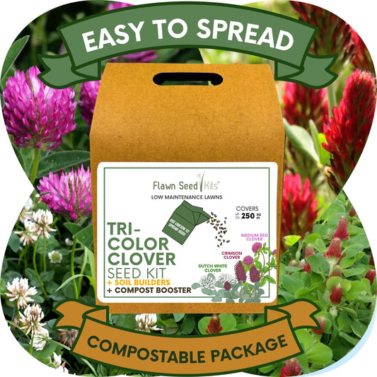 Tri-Color Clover Seed Mix Eco-Spread Carton