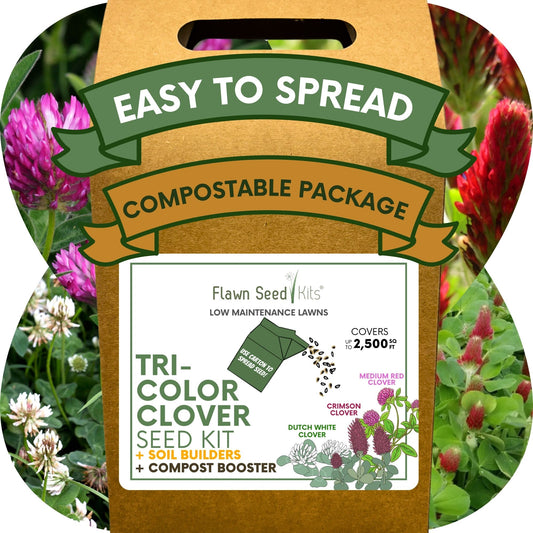 Tri-Color Clover Seed Mix Eco-Spread Carton