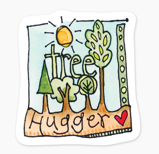 Tree Hugger 3" Sticker