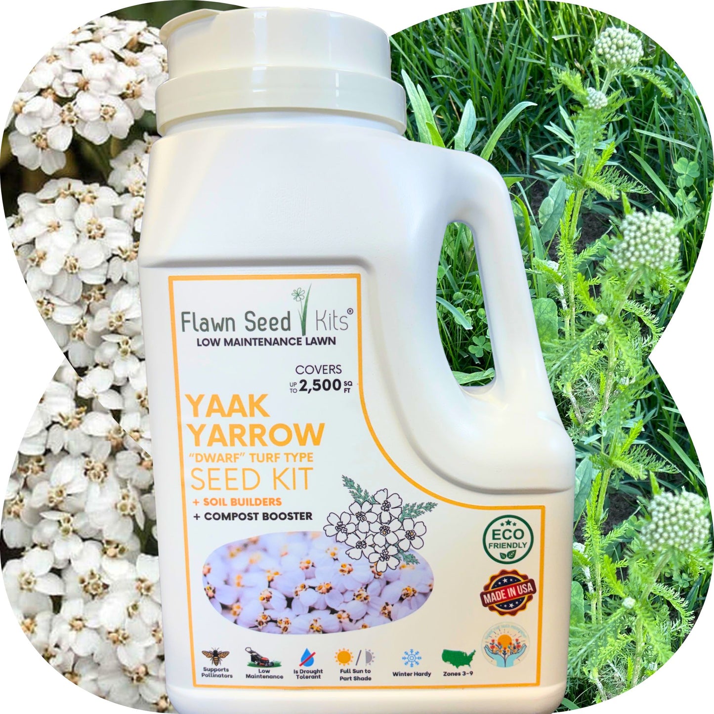 Yaak Yarrow 'Turf-Type' Easy Spread Shaker