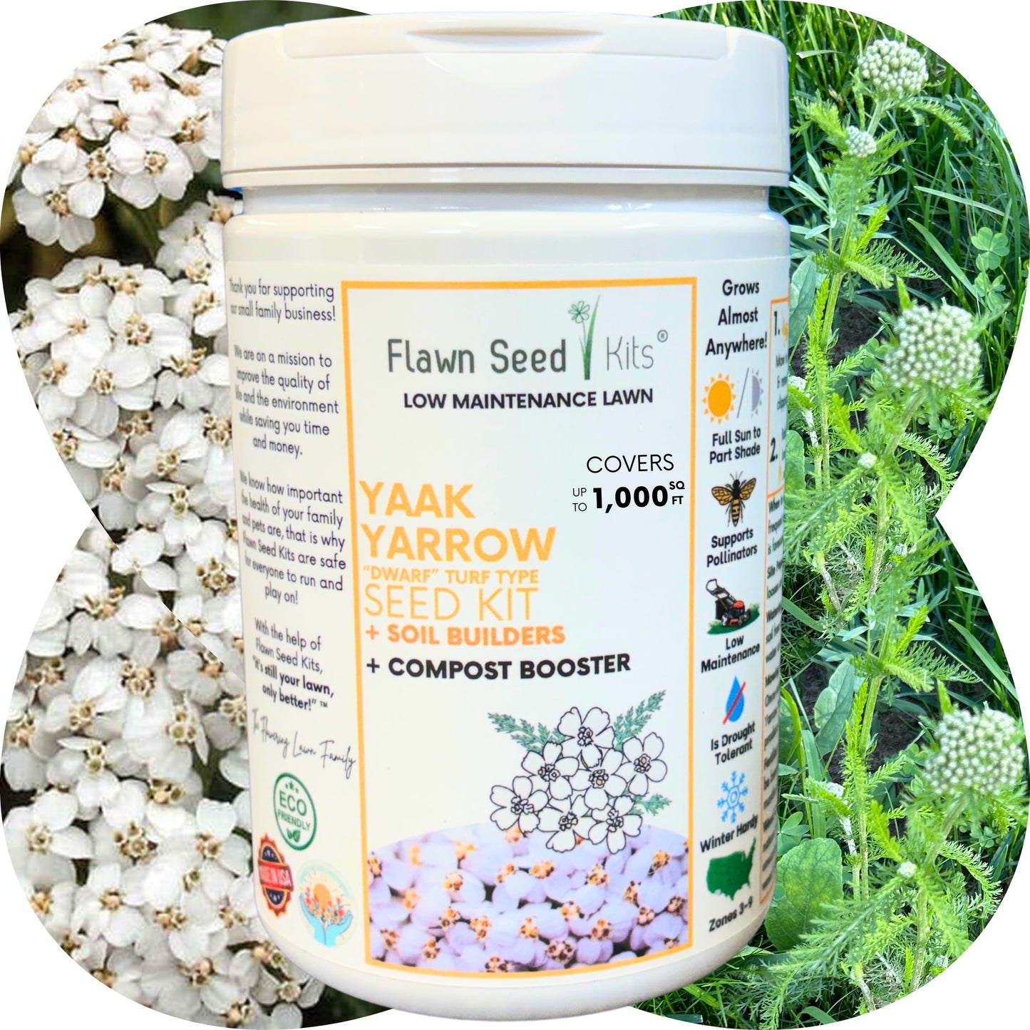 Yaak Yarrow 'Turf-Type' Easy Spread Shaker