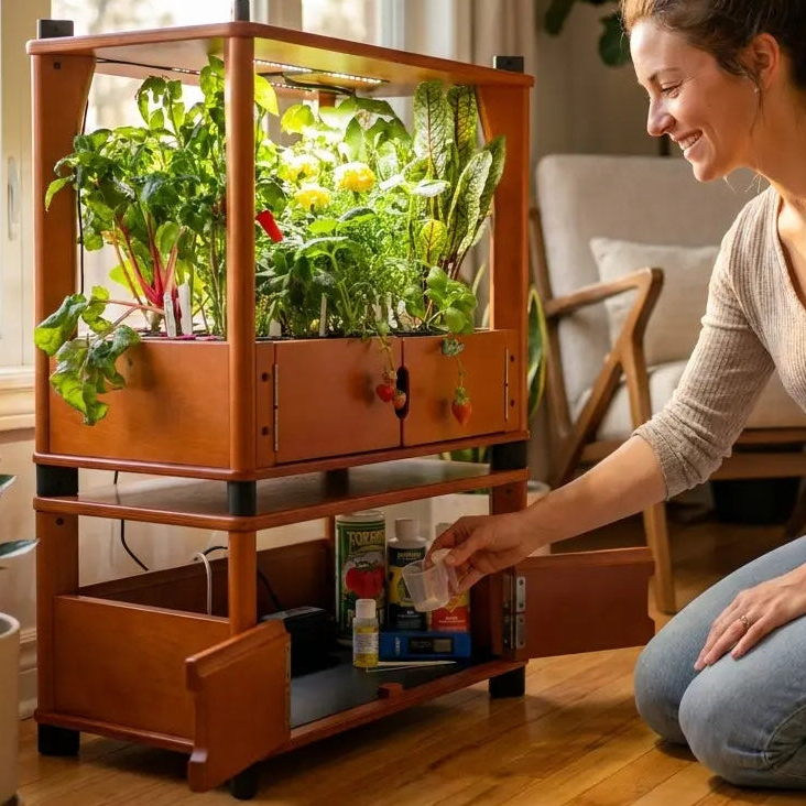 Furniture-Style Hydroponic Home Farm