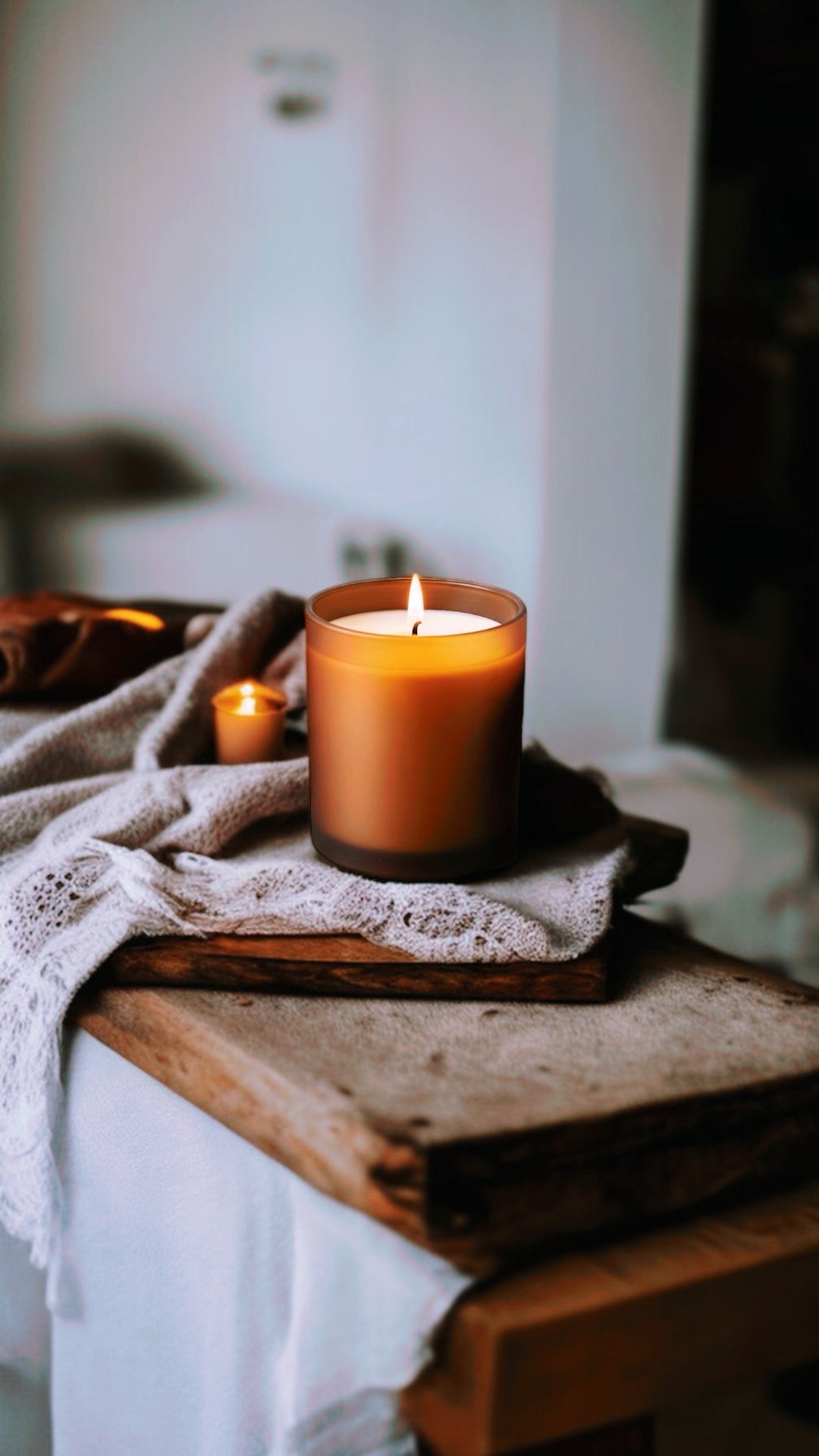 KARMA CANDLE - HIDDEN CRYSTALS INSIDE! -- by Moon Water Apothecary!