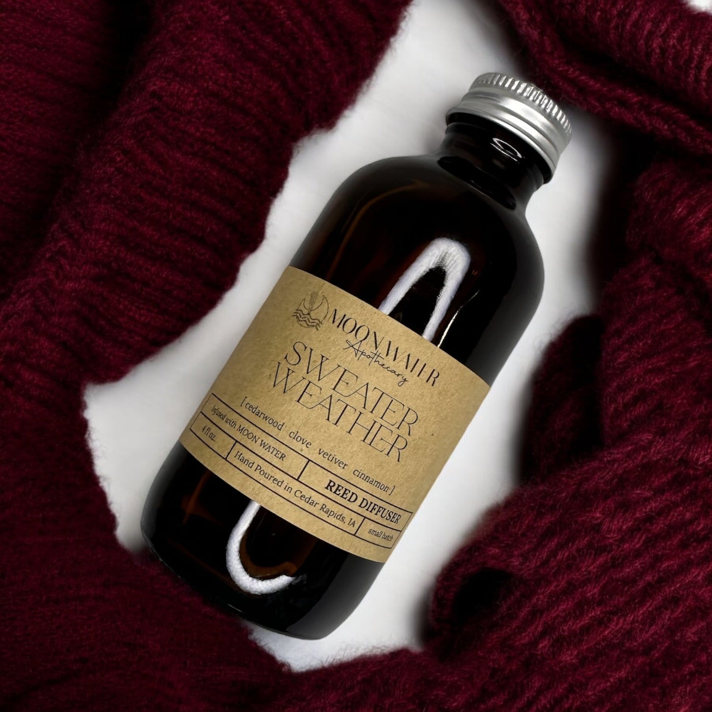 Sweater Weather - ROOM SPRAY & REED DIFFUSER -- Autumn Leaves Scent, by Moon Water Apothecary
