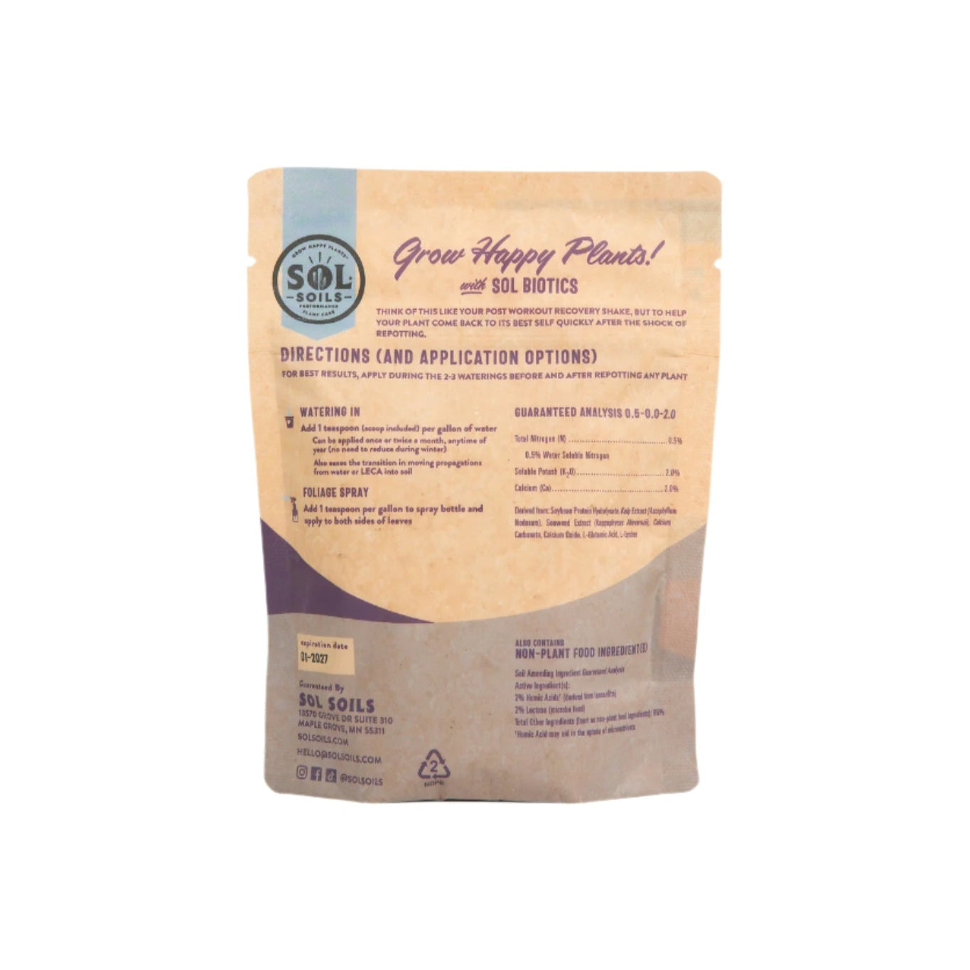 Sol Biotics - Repot Recovery - Repotting Shock Treatment